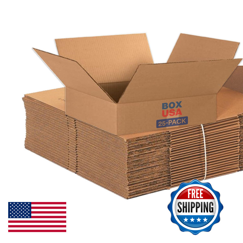 Box Usa Usa 15 X 15 X 4 Corrugated Cardboard Boxes Flat 15L X 15W X 4H Pack Of