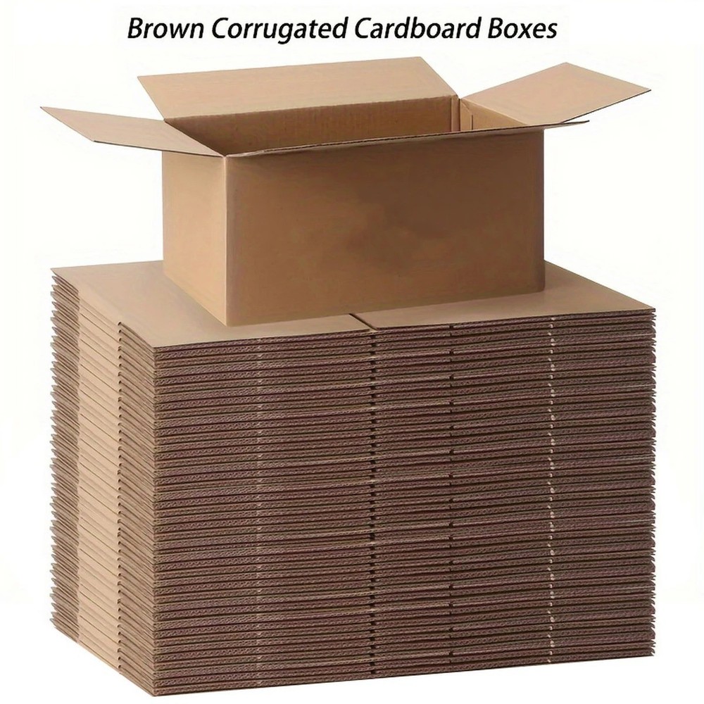 100 8x6x4 Cardboard Paper Boxes Mailing Packing Shipping Box Corrugated…