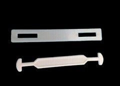 20 Heavy Duty 6.75″ Cardboard Box Handles Plastic Carry 45lbs White w/ Backers