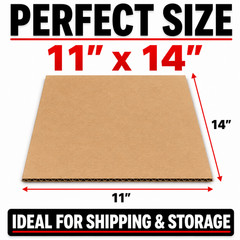 11″x14″ Corrugated Cardboard Pads Inserts Sheets 32 ECT Mailer Stiffeners
