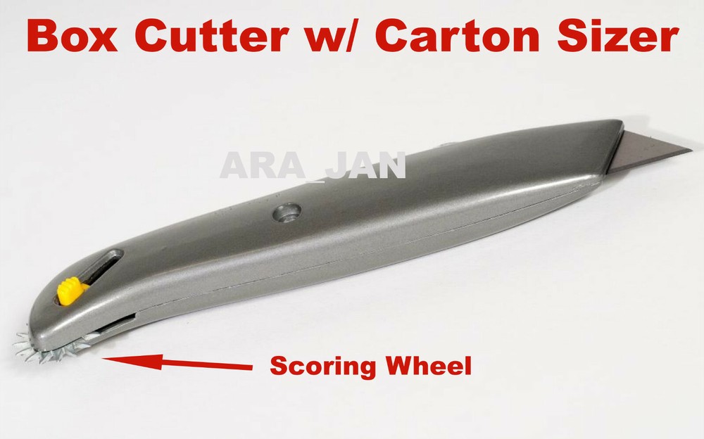 Heavy Duty Utility Retractable Knife Scoring Wheel Box Sizer Carton Resizer