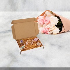 Set of 100 White Corrugated Shipping Boxes 6x4x1 – Lightweight & Sturdy