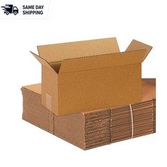 Durable 25-Pack Moving Boxes 14” x 6” x 6” – Holds 65 lbs for Safe Transport