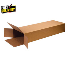 BFHD18645FOL Guitar Cardboard Boxes 18 X 6 X 45 Side Loading Corrugated