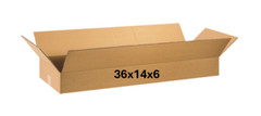 36″ x 14″ x 6″ CARDBOARD BOX – 200 lb – SINGLE BOX