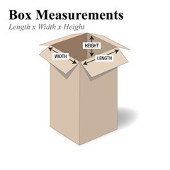 PARTNERS BRAND 6x6x20 Tall Corrugated Boxes, Tall, 6L x 6W x 20H, Pack of 25 | S