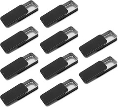 10 Pcs Black Metal Tin Container Slide Lid, 2.36″ X 1.38″ X 0.39″ Metal Tin Cont