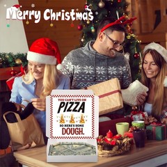 3 PCS 10×10 Inch Christmas Pizza Money Box Cash Gift Surprise Holder Birthday