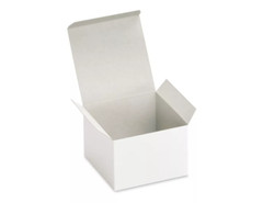 Lot of 10 5x5x3.5 Gift Retail Shipping boxes White lightweight cardboard Packing