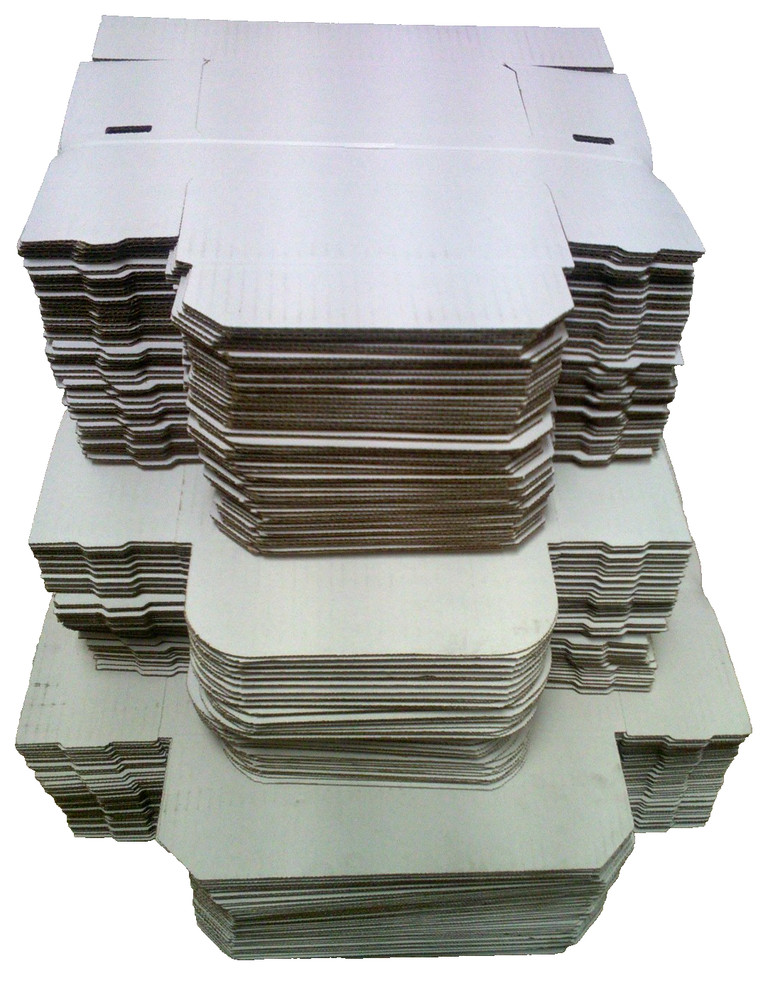 7x4x3-1/2 White Corrugated Shipping Mailer Boxes 7″ x 4″ x 3-1/2″ 50/bundle