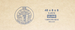 ULINE S-4574 48″ x 8″ x 8″ CARDBOARD SHIPPING BOXES – 200 lb – LOT OF 5