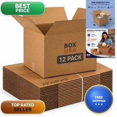 BOX USA BU202015RP12 20″L x 20″W x 15″H 12-Pack Holds 65lbs