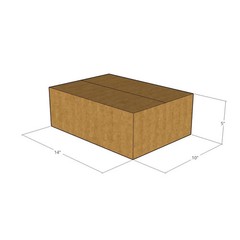 5 14x10x5 Kraft Brown Corrugated Shipping Boxes 32 ECT Single-Wall New