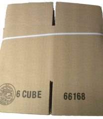 6x6x6 Cardboard Paper Boxes Corrugated Shipping Boxes 32 ECT 25/bndle “6 cube”