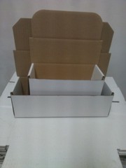 W28 – 6-1/2″ x 4-7/8″ x 2-5/8″ White Corrugated Mailer Packing Boxes 50/bundle