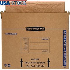 Large Moving Box 55 Inch TV Picture Mirror 4 Pack Sturdy Cardboard Storage New