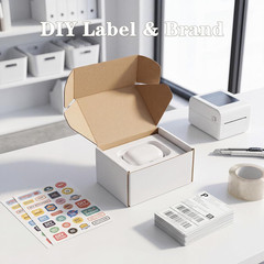 6X4X3 Shipping Boxes Set of 30, 6X4X3 White Corrugated Cardboard Box