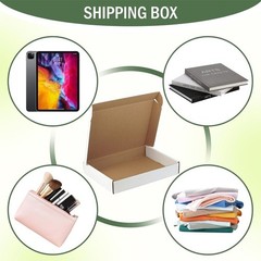 7.8×5.5×1.5-Inch White Shipping Cartons — Pack of 10 or 20 — Ideal for Moving.