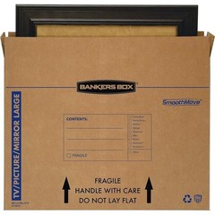 Large Moving Box 55 Inch TV Picture Mirror 4 Pack Sturdy Cardboard Storage New