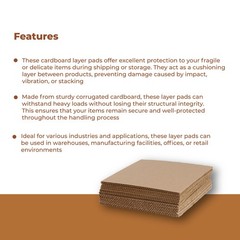 8 3/8 x 10 7/8″ Kraft 100 Pads, Corrugated Layer Pad