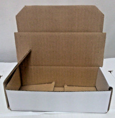 W28 – 6-1/2″ x 4-7/8″ x 2-5/8″ White Corrugated Mailer Packing Boxes 50/bundle