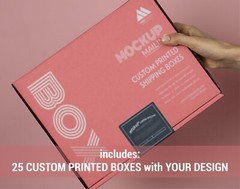 Custom Mailer Box With Logo (Pack Of 25 Boxes)