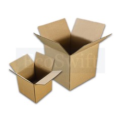 50 6x6x6 EcoSwift Cardboard Packing Moving Shipping Boxes Corrugated Box Cartons