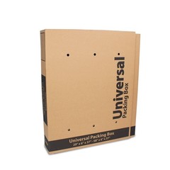 Universal Packing Box, Bubble Roll & 4 Foam Corners Included, Fits up to 55″ TV