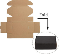 6X4X2 Inches Shipping Boxes Pack of 25 Packaging Corrugated Cardboard Mailer Box
