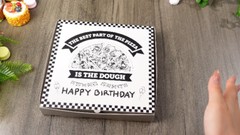 2 Pcs Money Box for Cash Birthday Money Pizza Box Gift 10 x 10 Inch Fun Pizza…