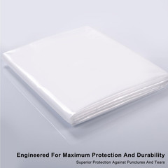 2 Pack Twin Full Mattress Bags for Moving Storage Clear Plastic Cover 54×87″