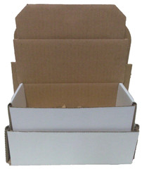 W28 – 6-1/2″ x 4-7/8″ x 2-5/8″ White Corrugated Mailer Packing Boxes 50/bundle