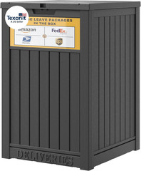 Package Delivery Box for Outside, with Delivery Sign 48 Gallon Storage with Lock