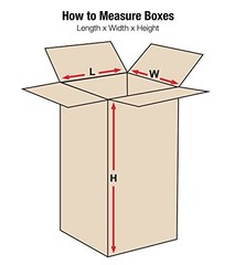 Shipping Boxes Tall 6″L x 6″W x 24″H 25-Pack – Corrugated Cardboard Box for M…