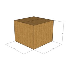 10x10x8 Corrugated Shipping Boxes 32 ECT Single-Wall, 5/Pack