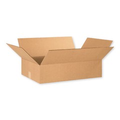 20 x 14 x 3″ Flat Corrugated Boxes, ECT-32 Brown Shipping/Moving Boxes 25/Bundle