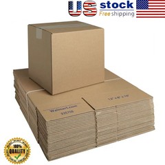Recycled Shipping Boxes 12 in. L x 8 in. W x 10 in. H 30-Count Durable Indoor US