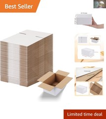 40 Pack Corrugated Cardboard Boxes 6x4x3 – Ideal for Gift and Mailing Needs