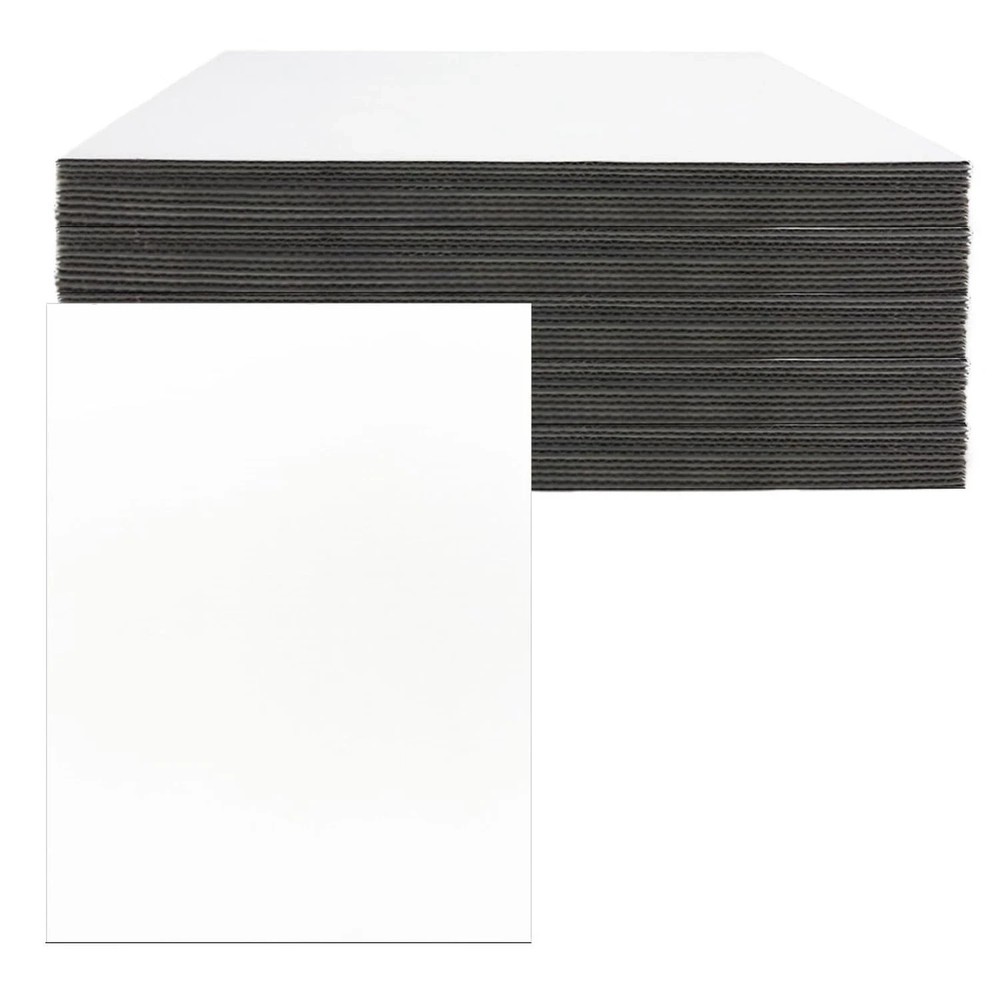 13 x 17 Inch Corrugated Cardboard Sheets Flat Layer Pads White rectangle Sepa…