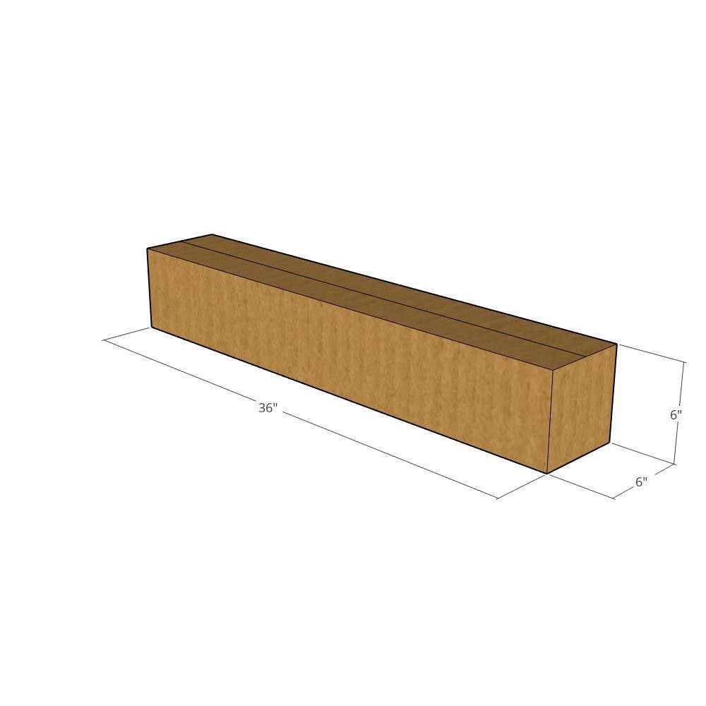 10 36x6x6 Kraft Brown Corrugated Shipping Boxes 32 ECT Single-Wall New