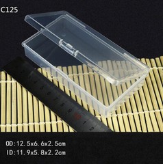 Clear PP Small Storage Rectangular Boxes Plastic Office Stackable With Lids
