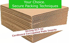 50 7.5X7.5 Cardboard Corrugated Pads Inserts 45 RPM Filler Sheet 7.5 X 7.5 Pack