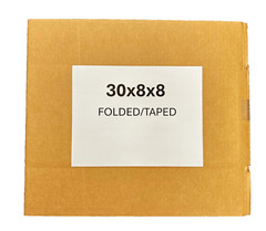 30″ x 8″ x 8″ Cardboard Corrugated Box – SINGLE BOX – LONG