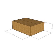 10 12x9x4 Kraft Brown Corrugated Shipping Boxes 32 ECT Single-Wall New