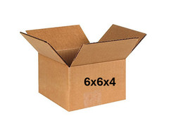 6″ x 6″ x 4″ CARDBOARD BOX – 32 ECT – SINGLE BOX