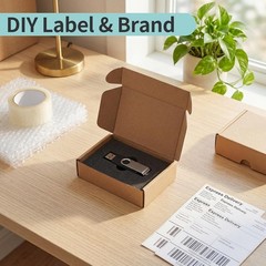 6x4x1.5 Small Shipping Boxes, 100 Pack Brown Kraft Folding Mailer Boxes, 3-Pl…