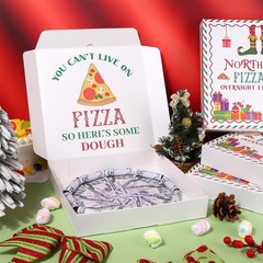5 PCS 10×10 Inch Christmas Money Box Cash Pizza Gift Shaped Surprise Holder