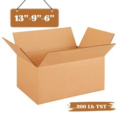 13″ x 9″ x 6″ CARDBOARD BOX – 200 lb Tested- Corrugated BOX (SINGLE BOX)