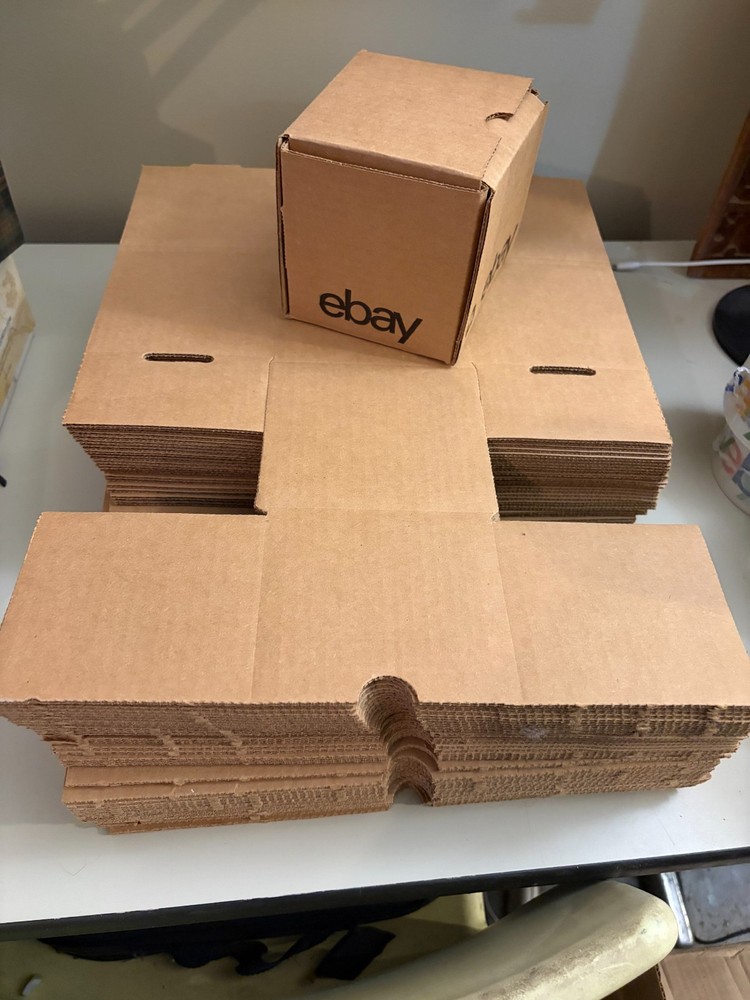 ebay Branded shipping suppliesw 4″ x 4″ x 4″ Boxes (Qty 48) NEW
