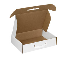 Staples Corrugated Carrying Cases, 12‑1/8” X 9‑1/4” X 3”, Oyster White Storage &